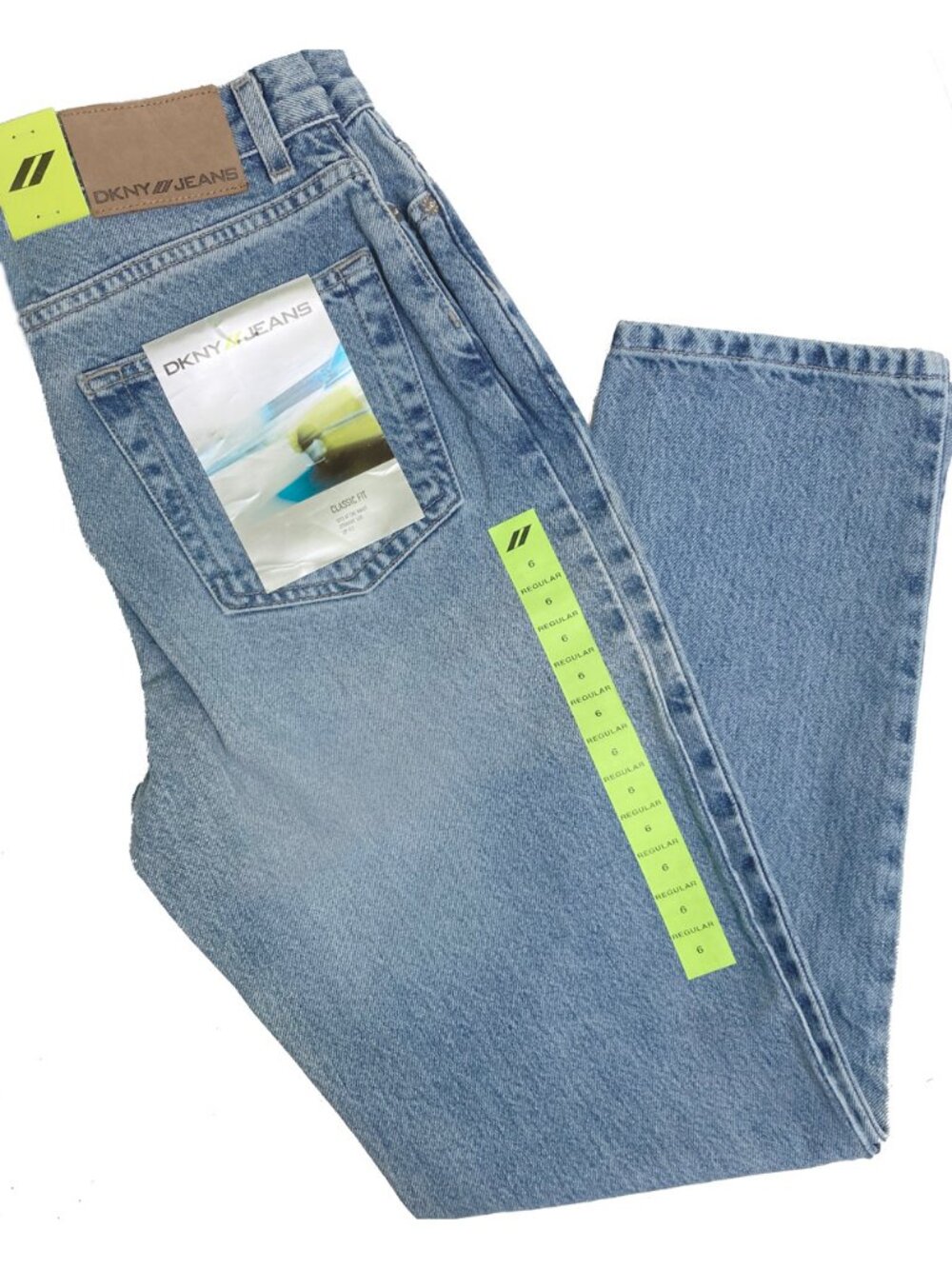 NEW Vintage Donna Karan DKNY Jeans! Classic Fit  Straight Leg  Long Length Light